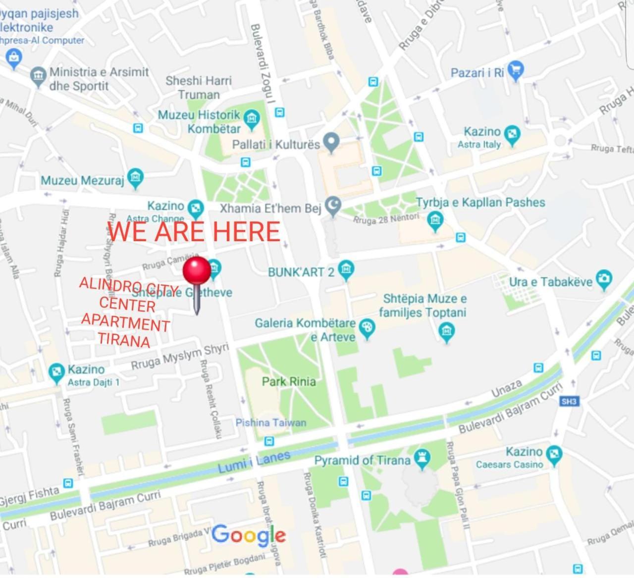 טיראנה Alindro City Center Apartment 2 מראה חיצוני תמונה